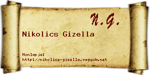 Nikolics Gizella névjegykártya